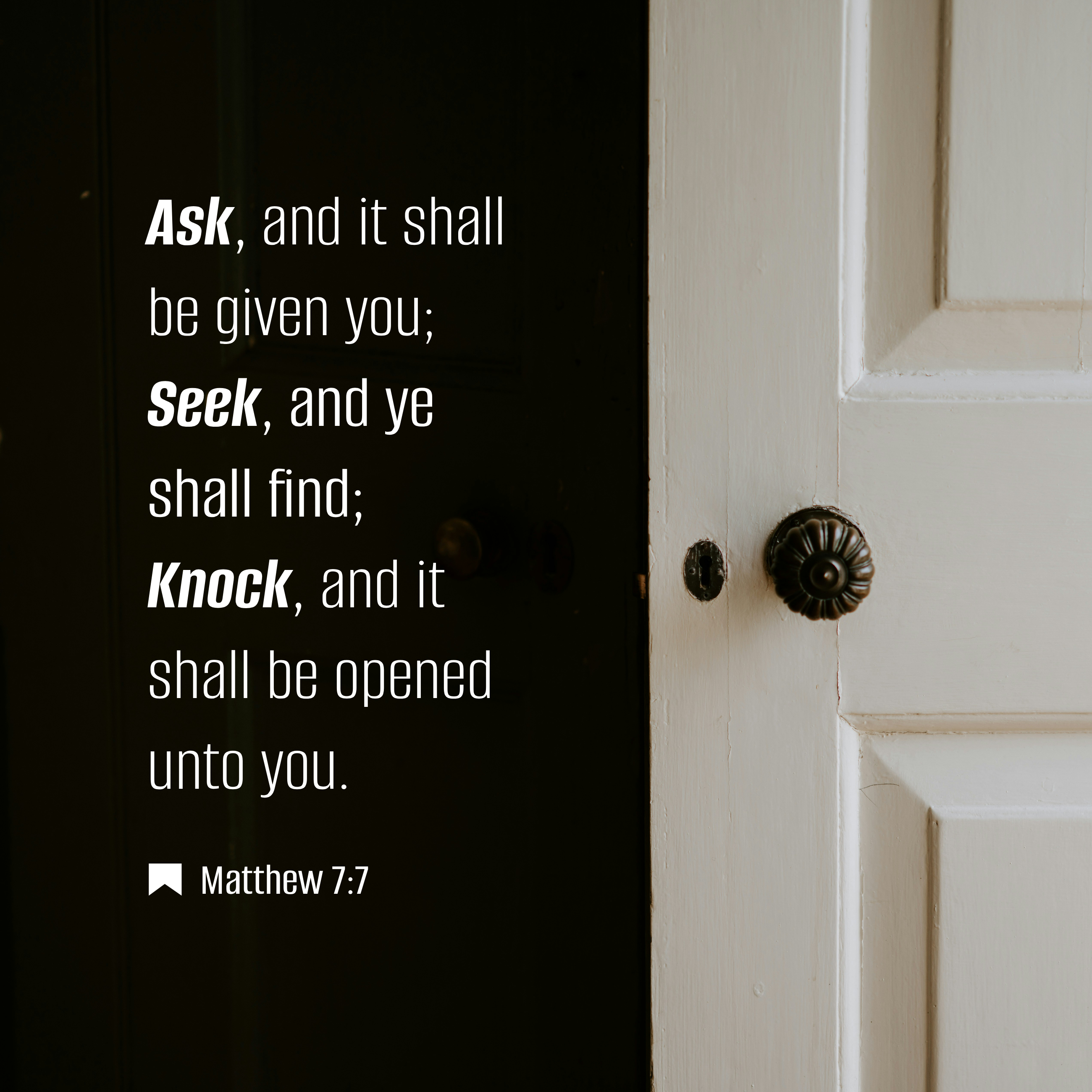 Matthew 7:7