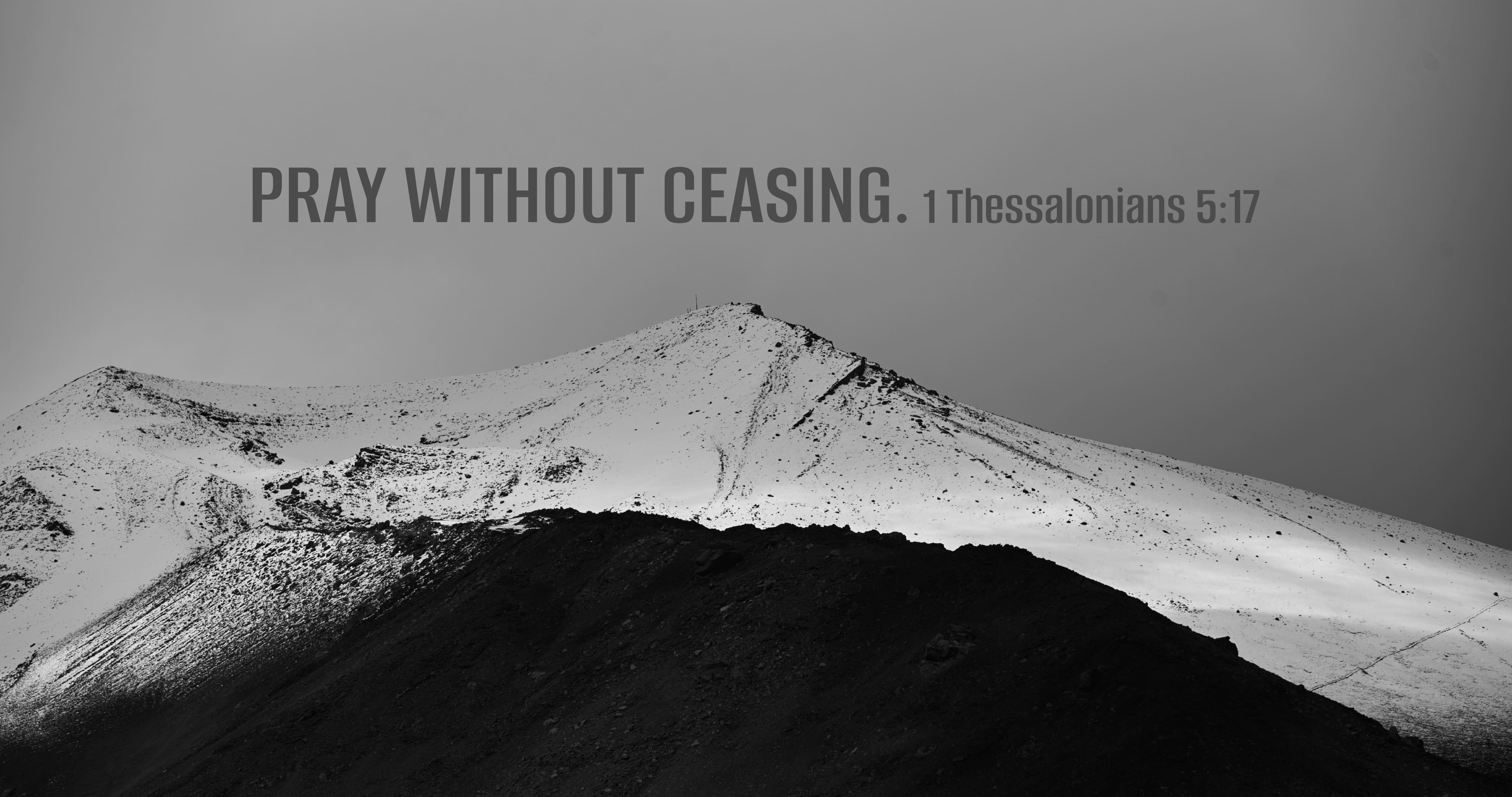 4K Desktop Wallpaper - 1 Thessalonians 5:17