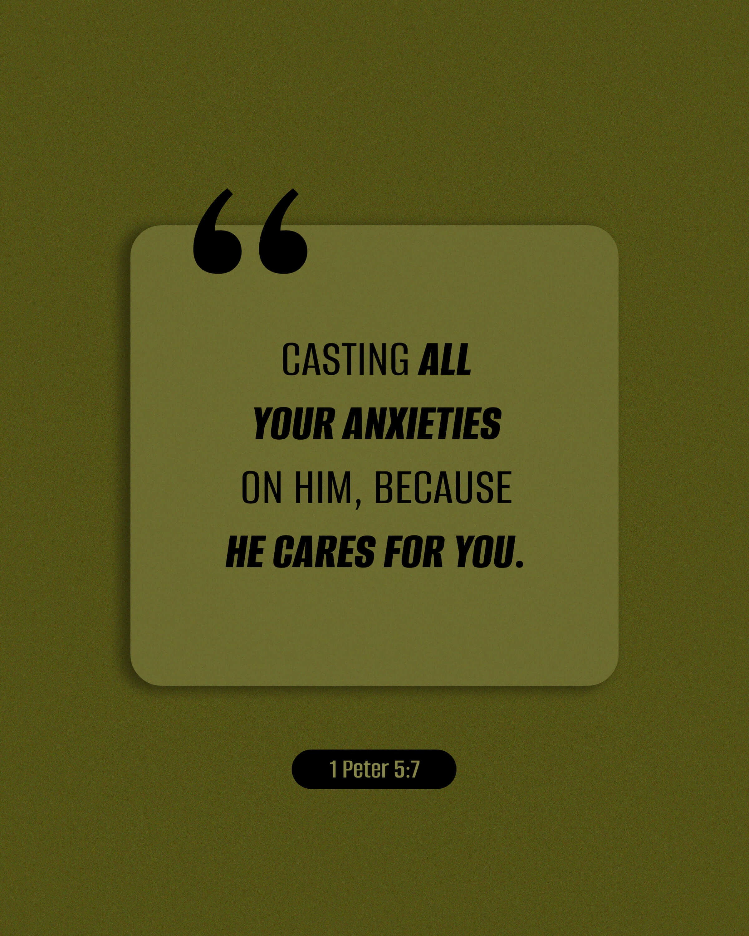 1 Peter 5:7