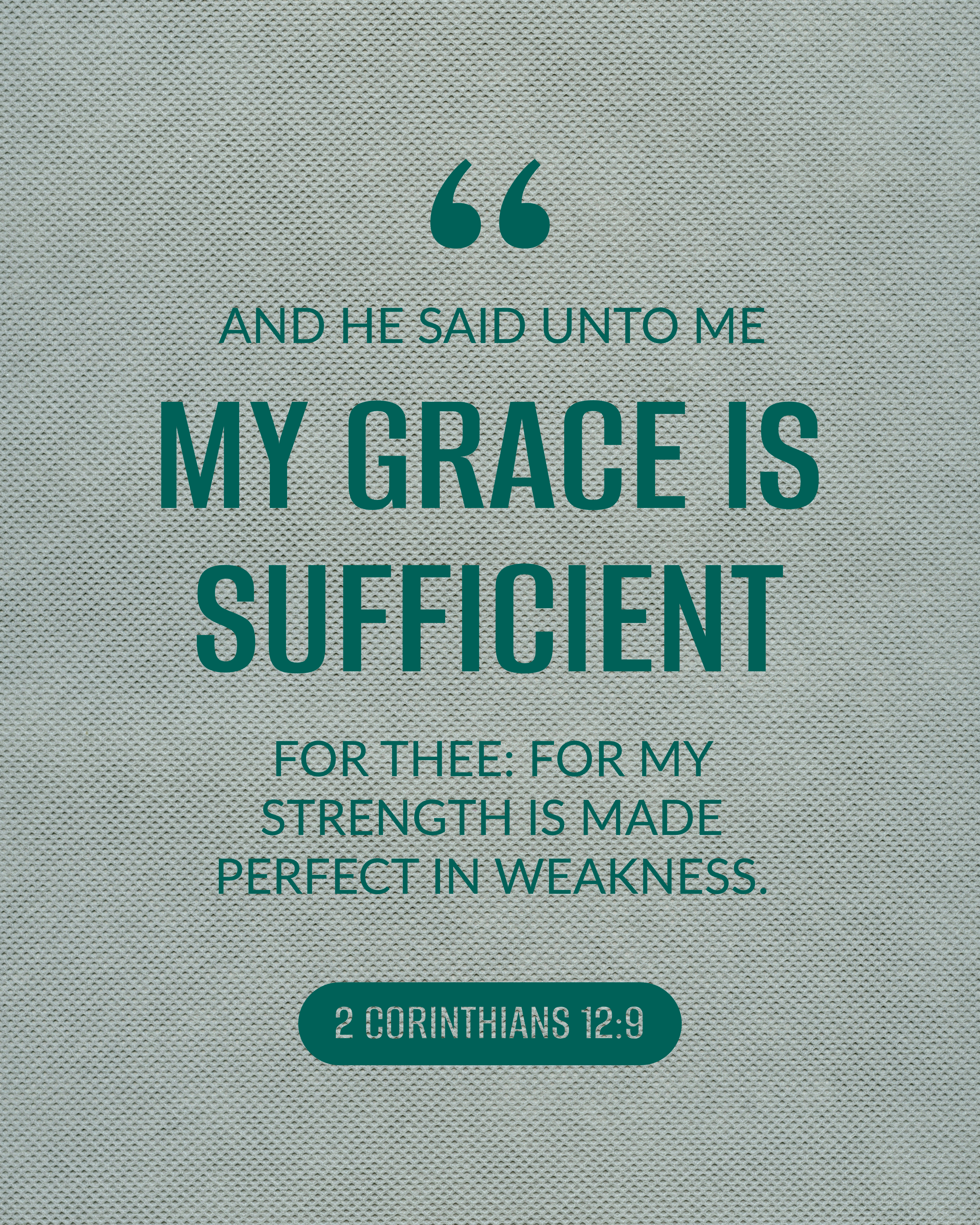 2 Corinthians 12:9